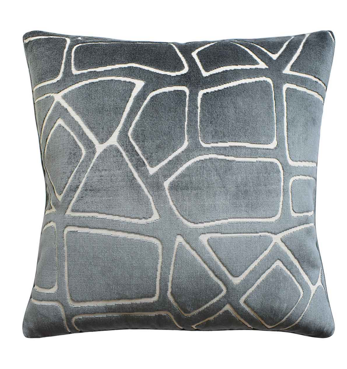 Mural Velvet Neptune Pillow 22&quot;