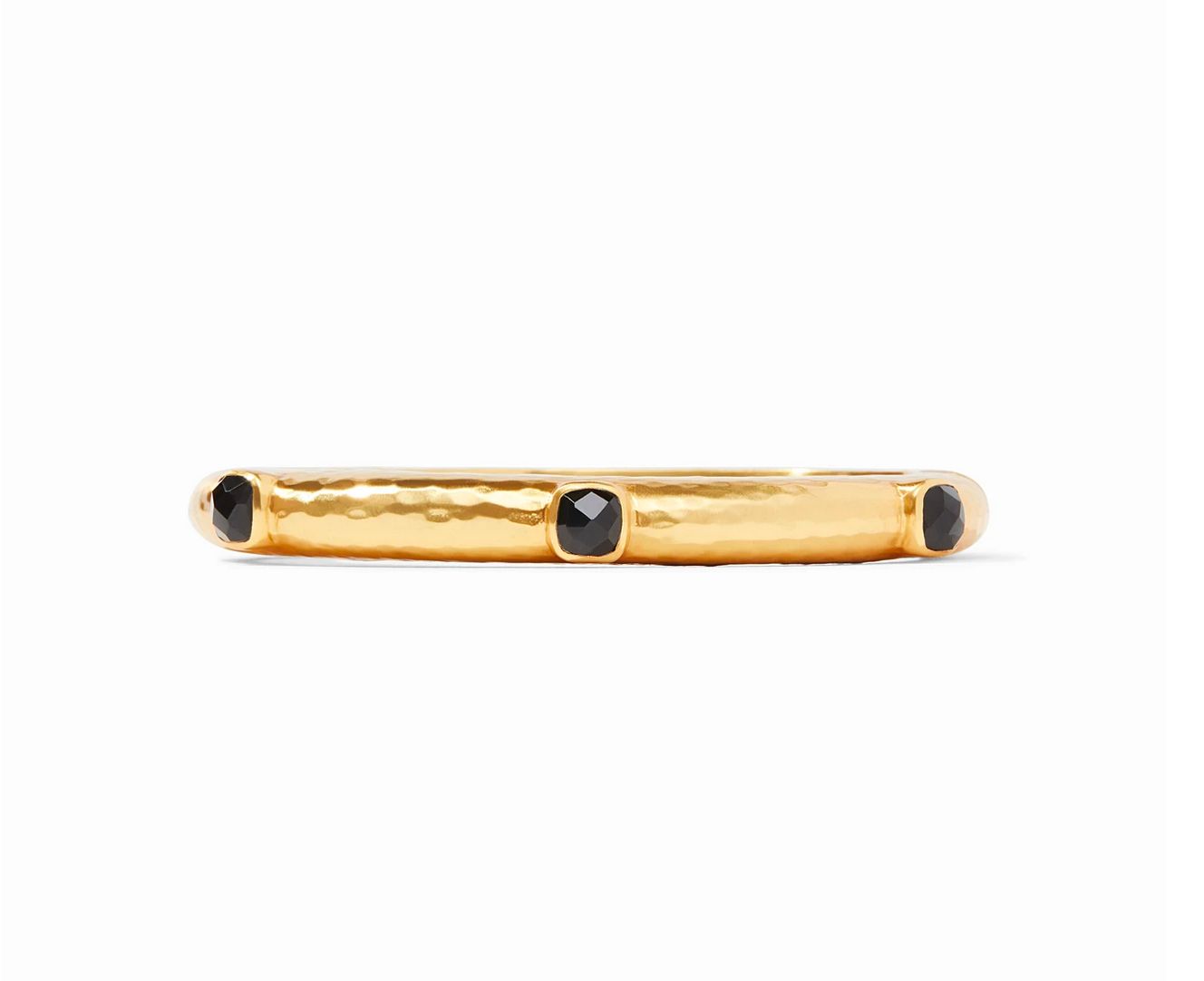 Catalina Hinge Bangle - obsidian black