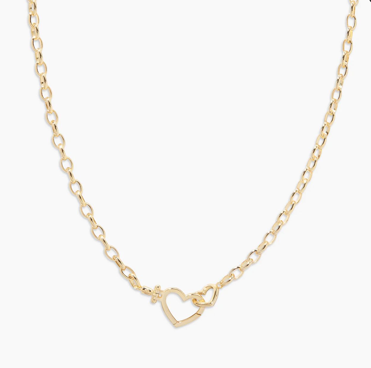Parker Heart Necklace - gold