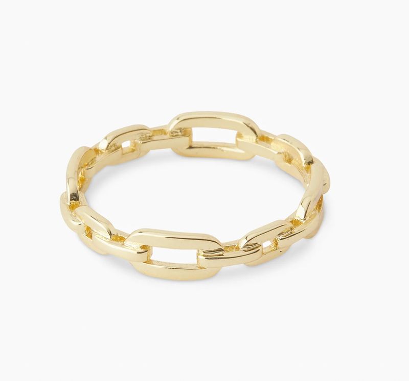 Parker Link Ring -  gold s/7