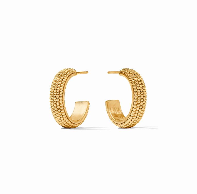 Beaded Eternity Hoop - small