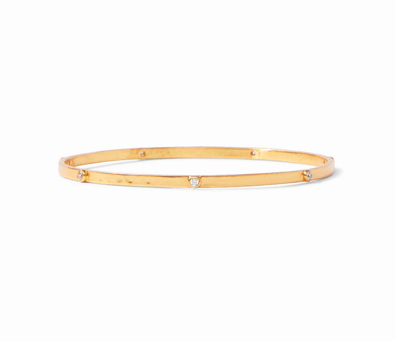 Crescent Stone Bangle CZ - small