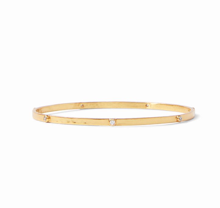Crescent Stone Bangle CZ - lg