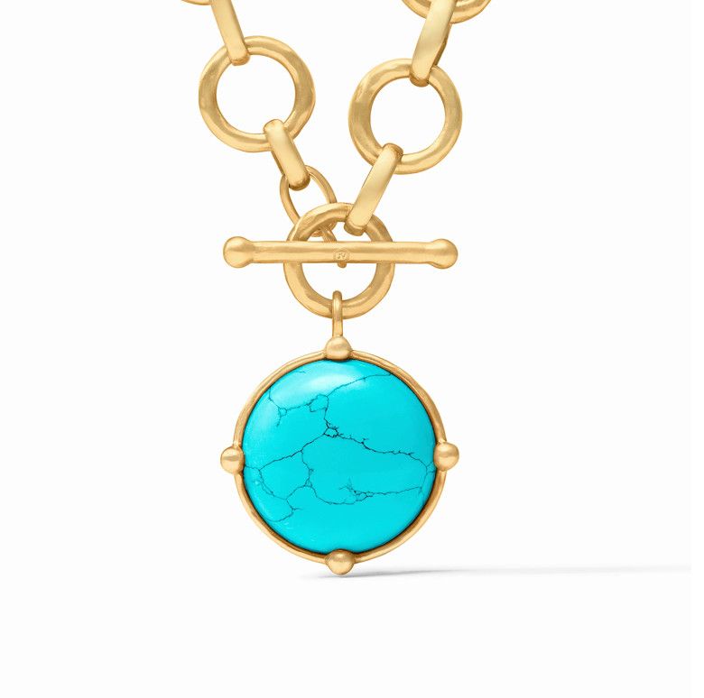Honeybee Statement Necklace - turquoise