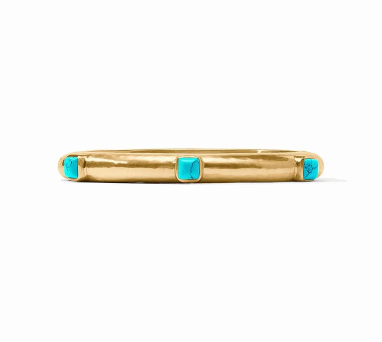 Catalina Stone Hinge Bangle - turquoise