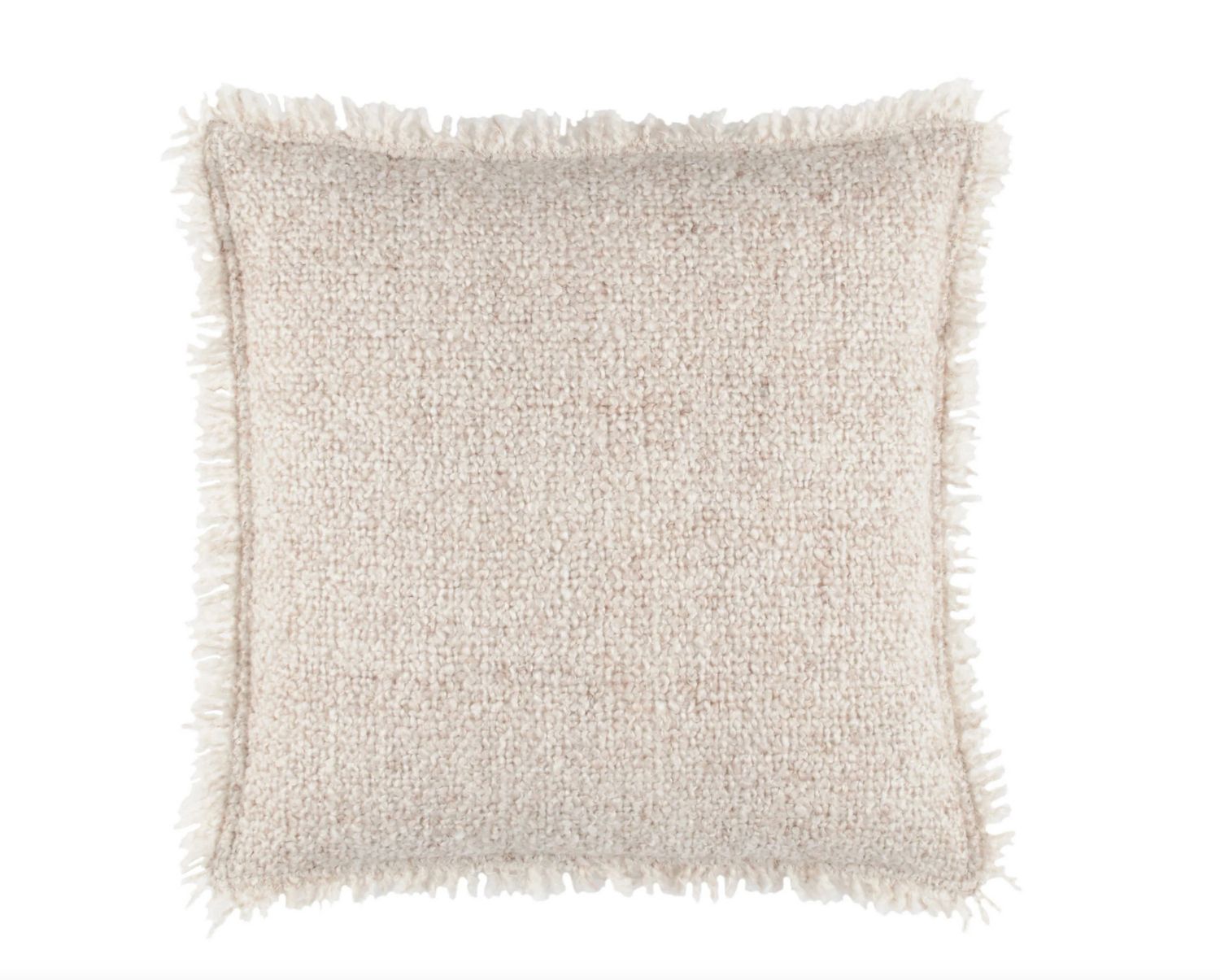 Boucle Indoor/Outdoor Natural Pillow 20&quot;