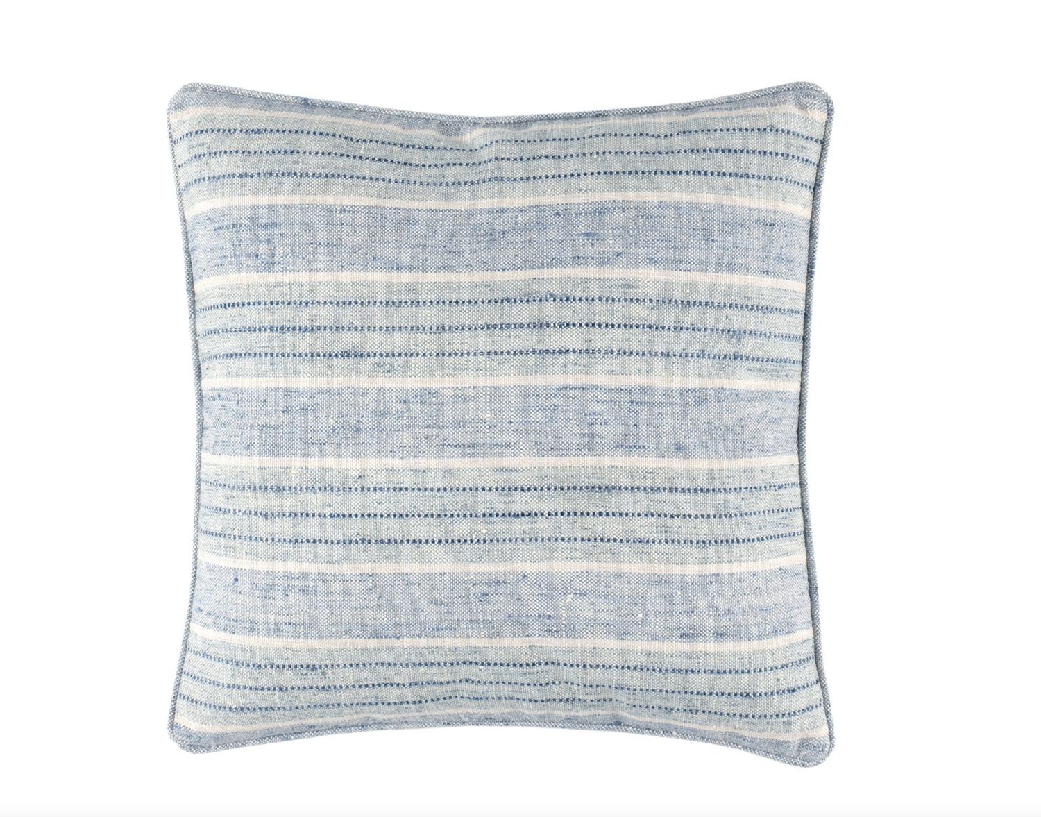 Cliff Stripe Indoor/Outdoor Blue Pillow 20&quot;
