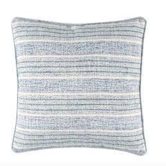 Cliff Stripe Indoor/Outdoor Blue Pillow 20&quot;