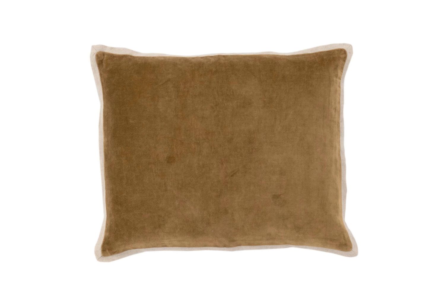 Gehry Velvet/Linen Sand Decorative Pillow 16&quot;