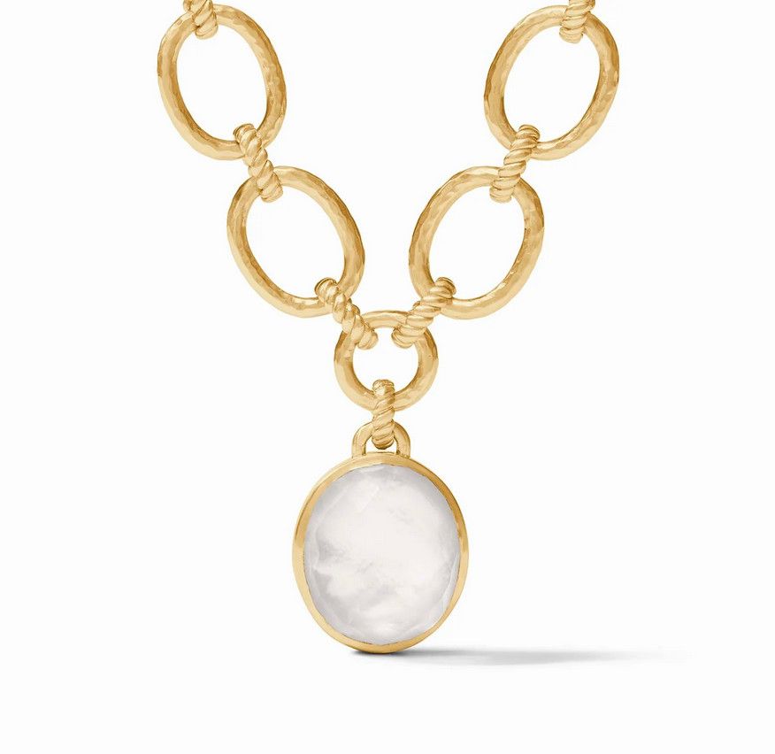 Nassau Statement Necklace - clear crystal