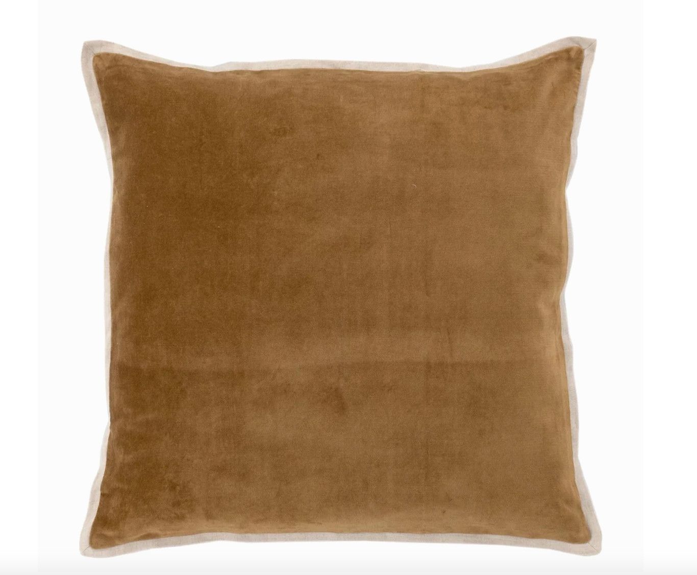 Gehry Velvet/Linen Sand Pillow 22&quot;