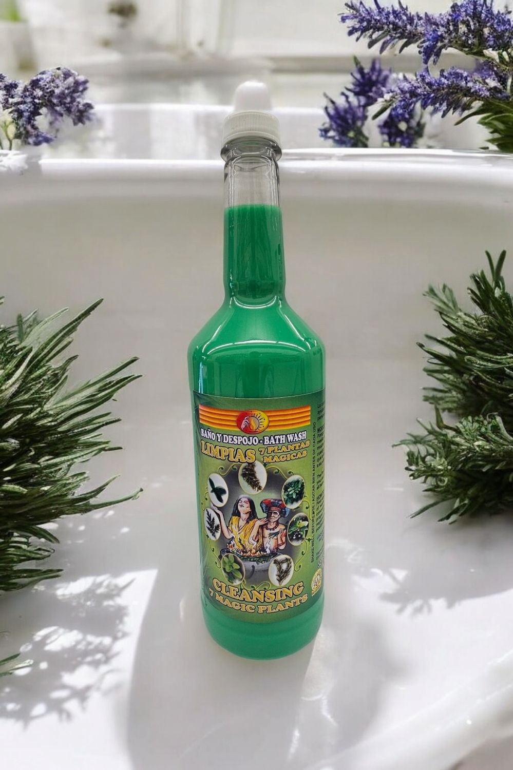 Bath Wash - Cleansing 7 Magical Plants, Size: 32 oz