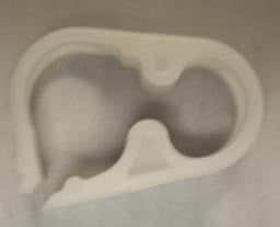 Siphon Hose Clamp, White Plastic