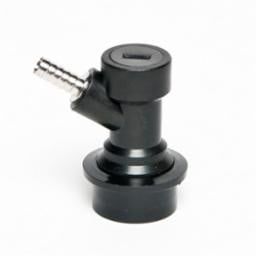 Black Liquid Disconnect Ball lock, with Barb