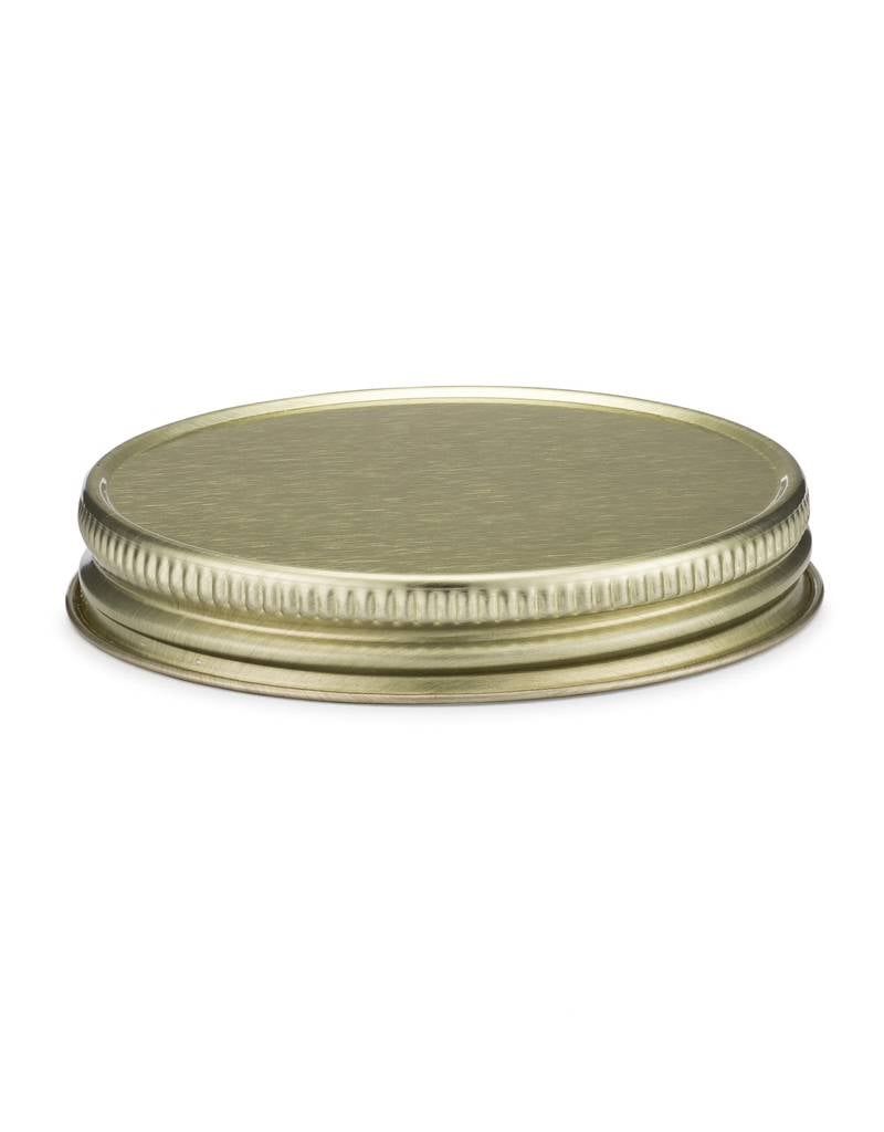 Threaded Metal Spirit Caps Gold 10ct.