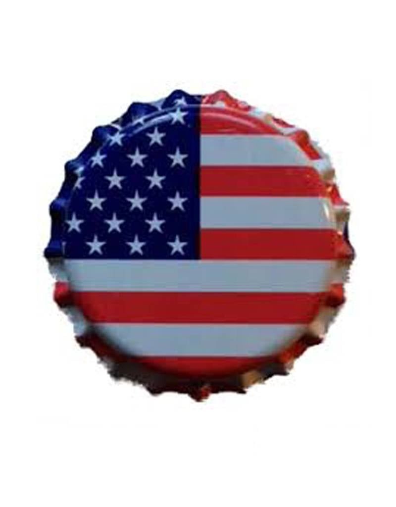 American Flag Crown Caps-144ct