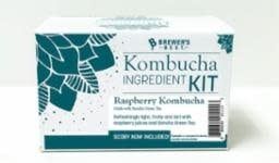 Raspberry w/ Green Tea Kombucha Ingredient kit WITH Scoby
