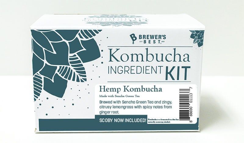 Hemp w/ Green Tea Kombucha kit WITH Scoby