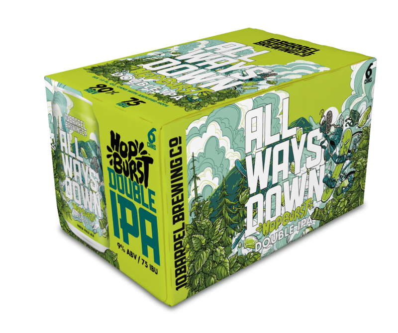 10 Barrel All Ways Down Hop Burst DIPA 6pk cans