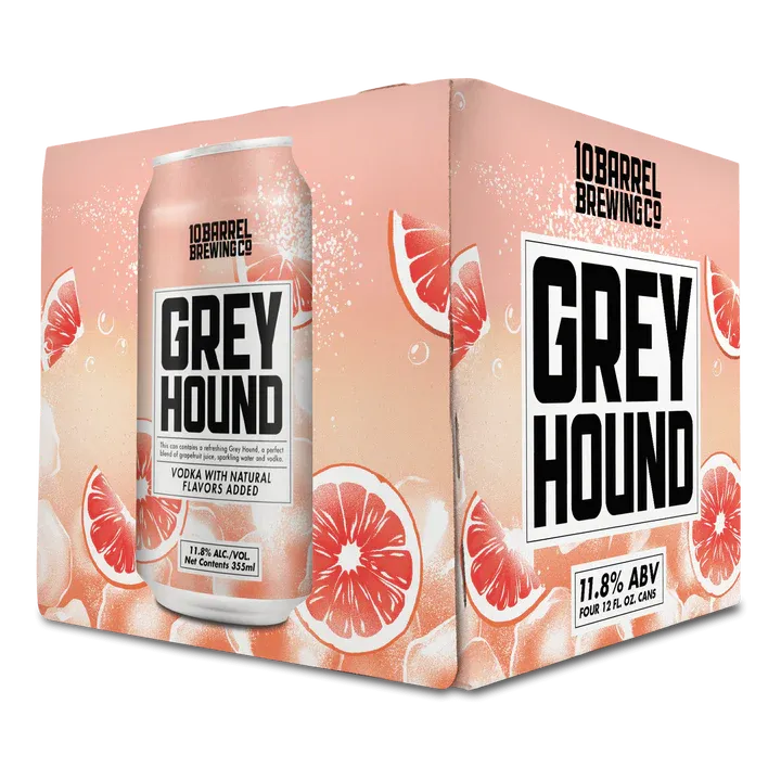 10 Barrel Grey hound 4pk can