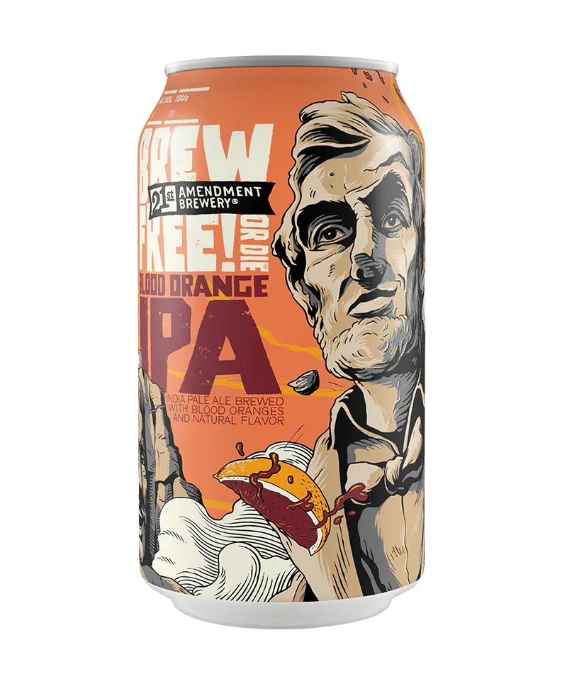 21st Amendment Brew Free or Die Blood Orange IPA single