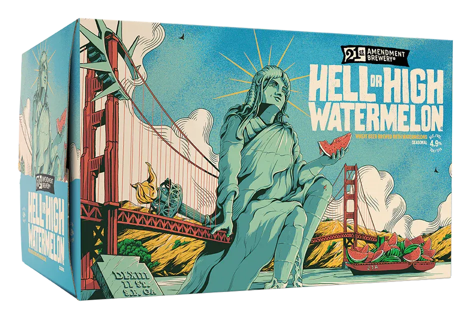 21st Amendment Hell or High Watermelon Seasonal 6pk