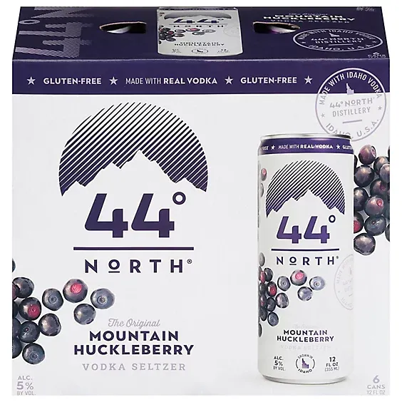 44 North Mountain Huckleberry Vodka Seltzer 6pk.