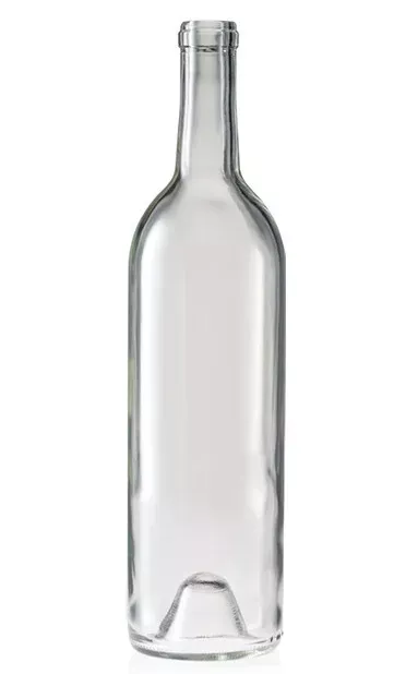 750ml Clear Bordeaux Punted Bottles 12/case single