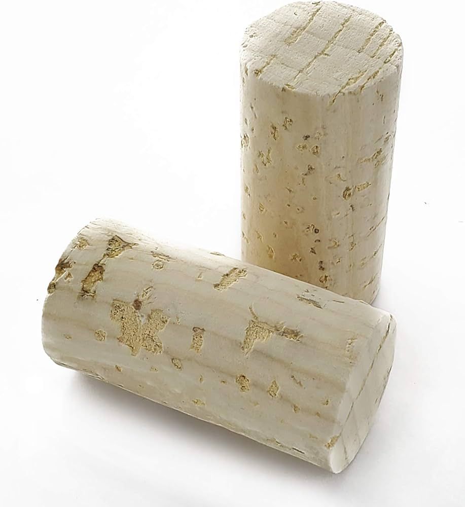 #7x1 3/4 Straight wine corks, pore filled 100/pk single