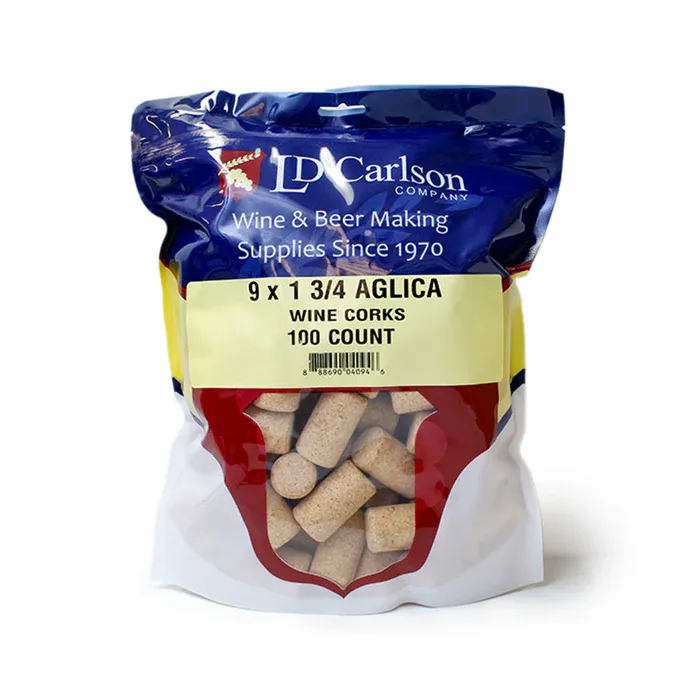 9 x 1 3/4 Aglica Wine Corks 100/bag