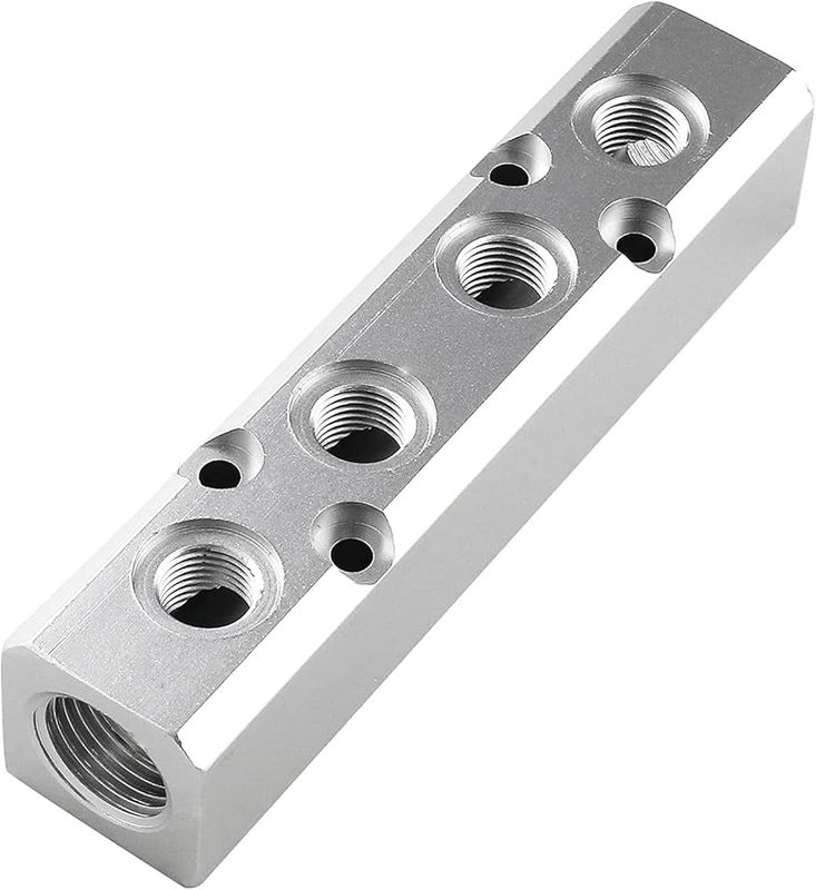 AIr Distributor/Manifold 4-Way Aluminum W/ check)