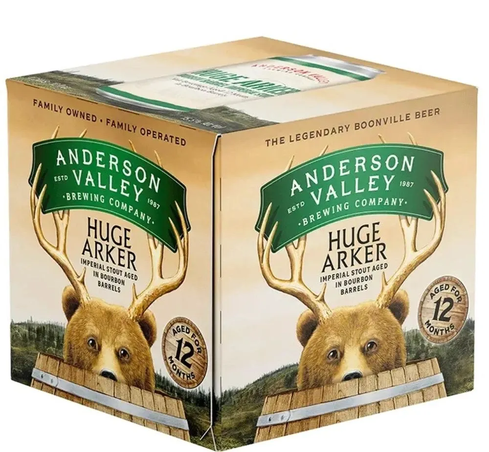 Anderson Valley Huge Arker BBA Imperial Stout 4pk Cans