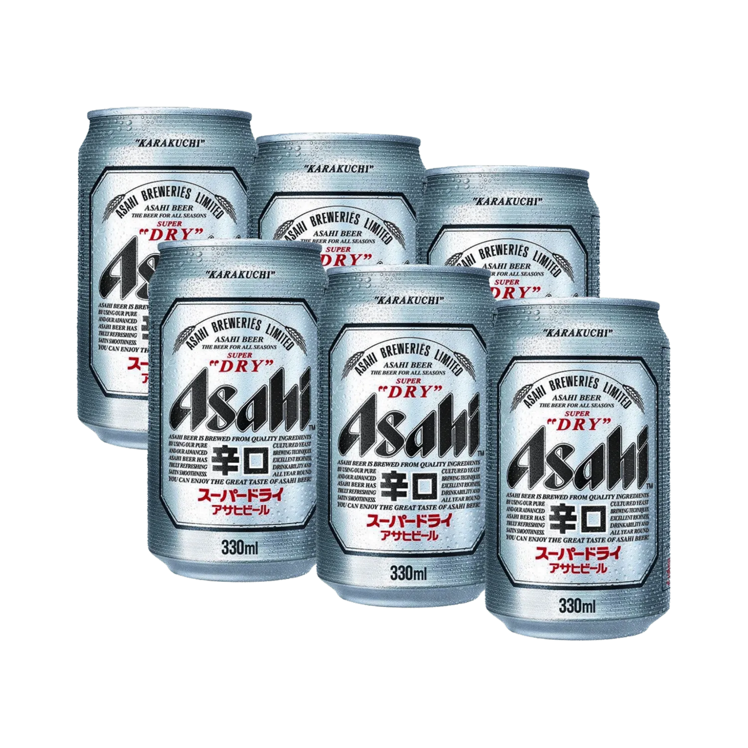 Asahi Super &quot;Dry&quot; Beer 6 pack