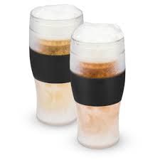 Beer Freeze Cooling Cups Black (set of 2)