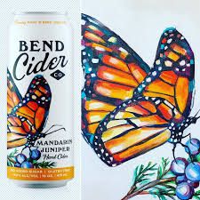 Bend Cider Mandarin Juniper 4pk 16oz cans