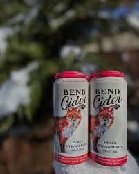 Bend Cider Peach Strawberry 4pk cans