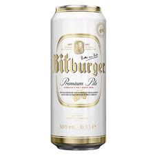 Bitburger Pilsner 16.9oz cans 4pk. single