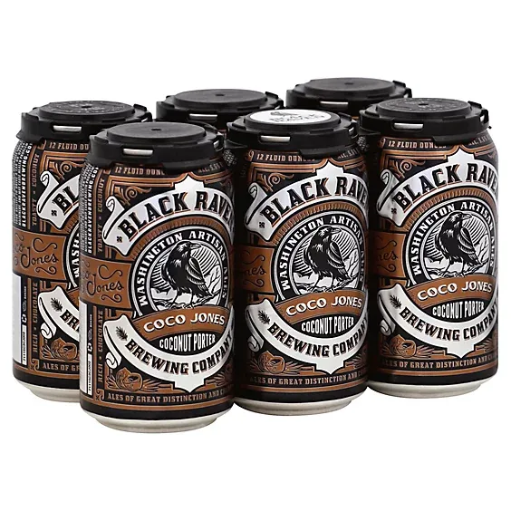 Black Raven Coco Jones Coconut Porter 6pk cans