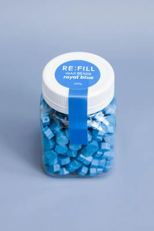 Blue Wax Beads