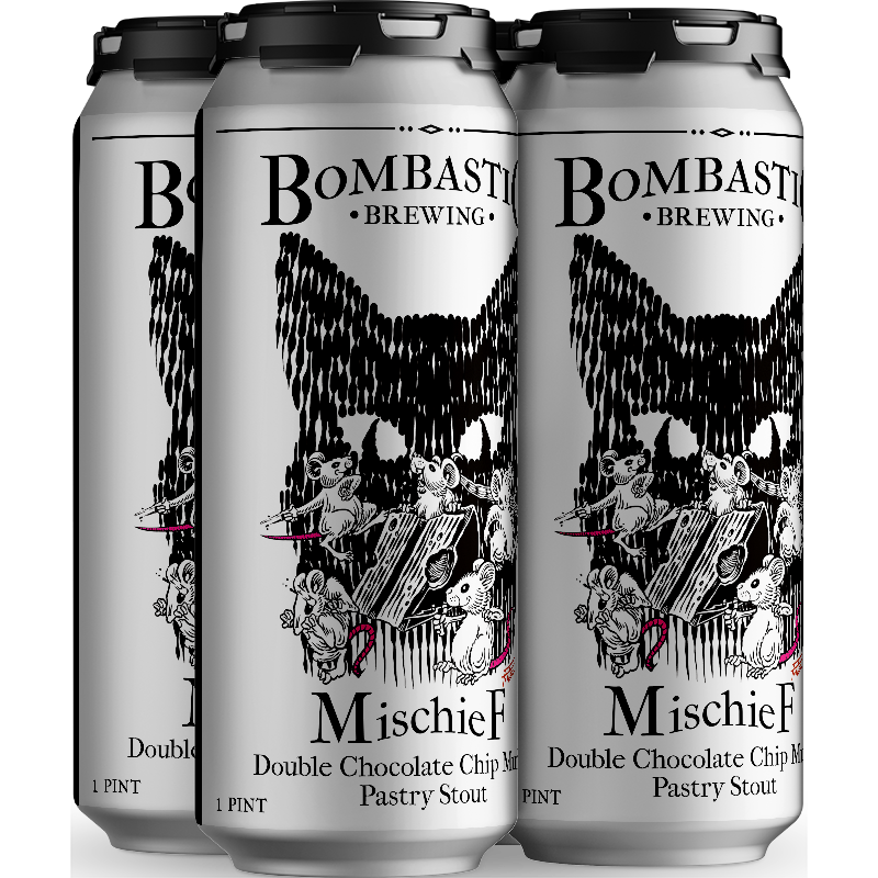 Bombastic MischieF Double Chocolate Chip Muffin Pastry Stout 16oz cans