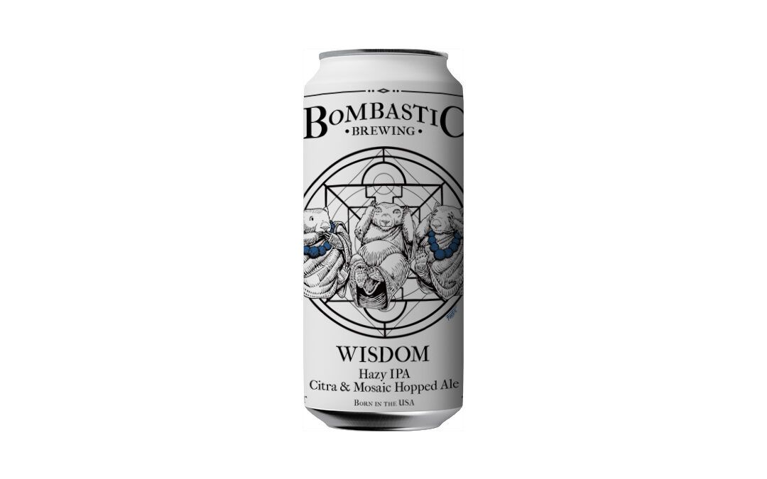 Bombastic Brewing Wisdom Hazy IPA 4pk cans single