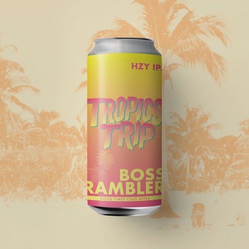 Boss Rambler Tropics Trip Hazy IPA 4pk 16oz cans single
