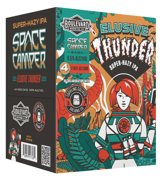 Boulevard/Toppling Goliath Elusive Thunder Super Hazy IPA 4pk cans single