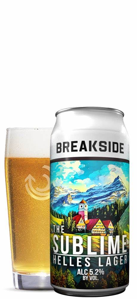 Breakside The Sublime Helles Lager 4pk 16oz cans single
