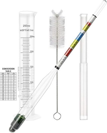 Brewers Haven Hydrometer Test Jar &quot;Tip Protection Ring&quot;