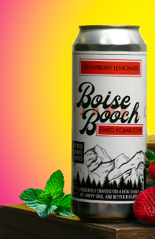 Boise Booch Strawberry Lemonade Hard Kombucha  16.9oz