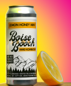 Boise Booch Lemon Honey Mint Hard Kombucha  16.9oz