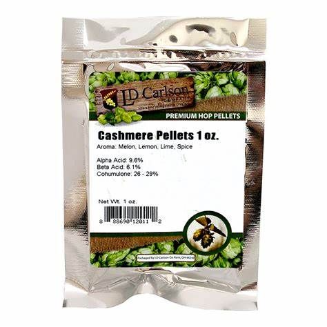 Cashmere Hop Pellets  a/a 8.8%  (1oz)