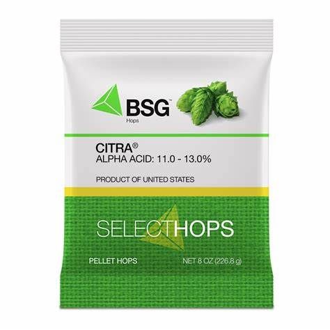 Citra Pellet Hops  A/A 11.8%. 8oz