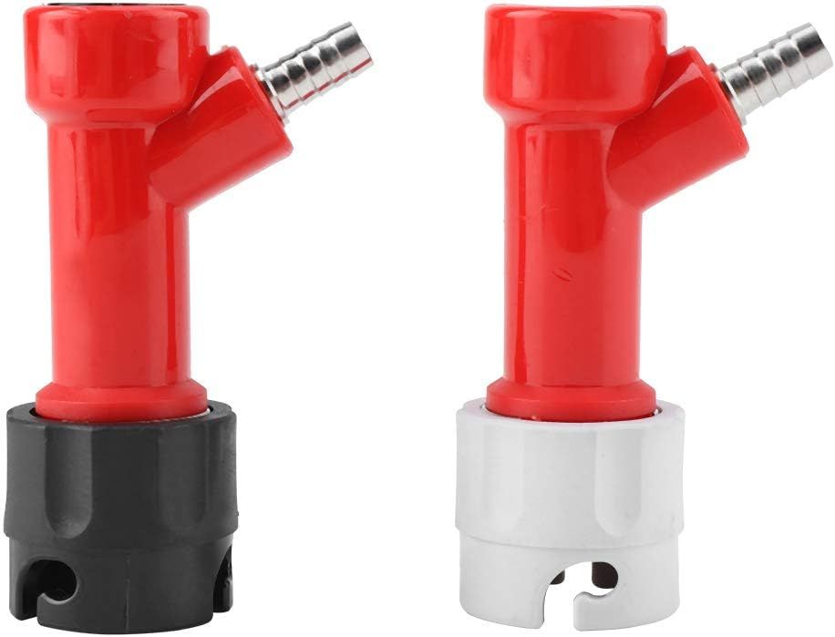 Corny Keg Gas Coupler, Pin, threaded (red &amp; grey)